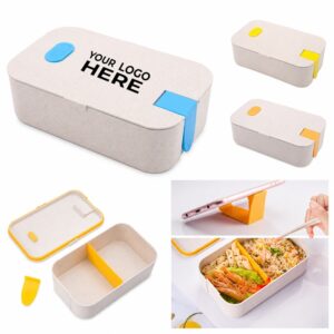 SMPSH335_L SMPSH335 Wheat Straw Bento Lunch Box