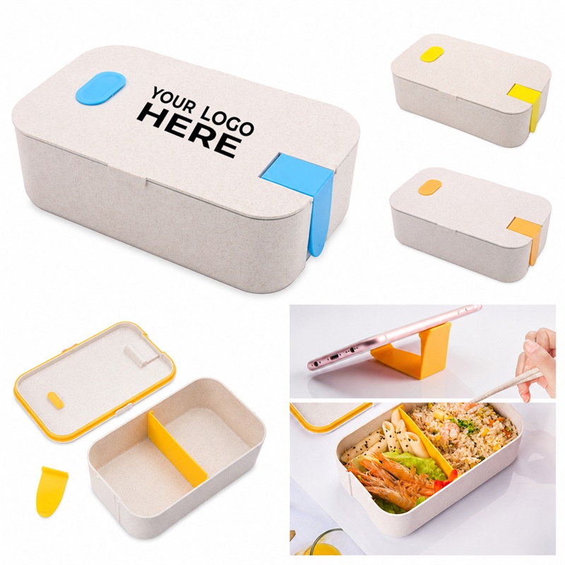 SMPSH335_L SMPSH335 Wheat Straw Bento Lunch Box