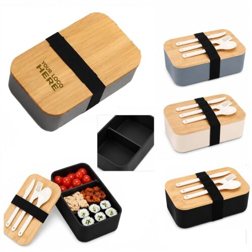 SMPSH336_L SMPSH336 Lunch Box w/ Bamboo Lid