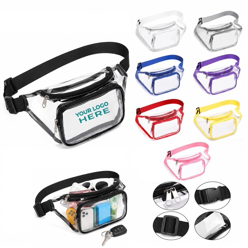 SMPSH339_L SMPSH339 Clear PVC Fanny Pack