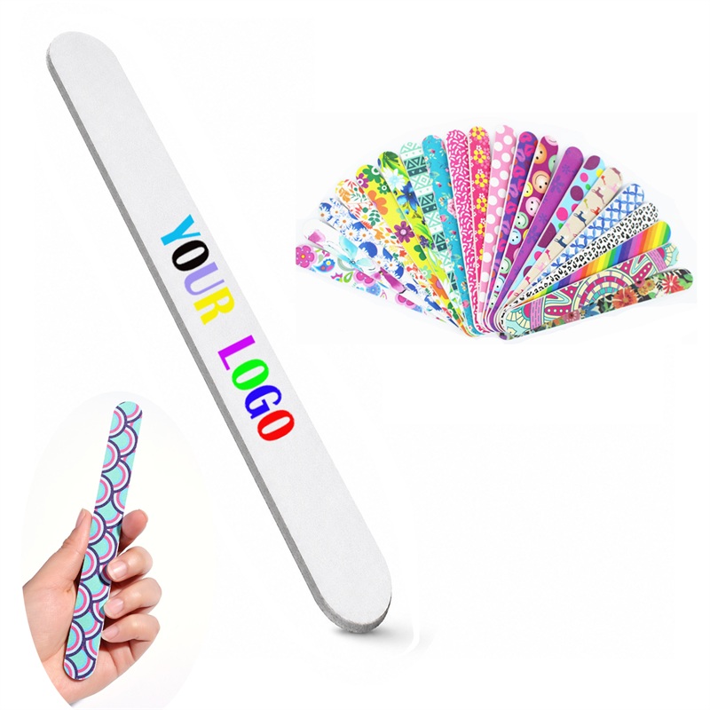 SMPSH344_L SMPSH344 7" Full Color Custom Emery Board Nail File