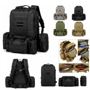SMPSH346 55L Large Tactical Backpack Set