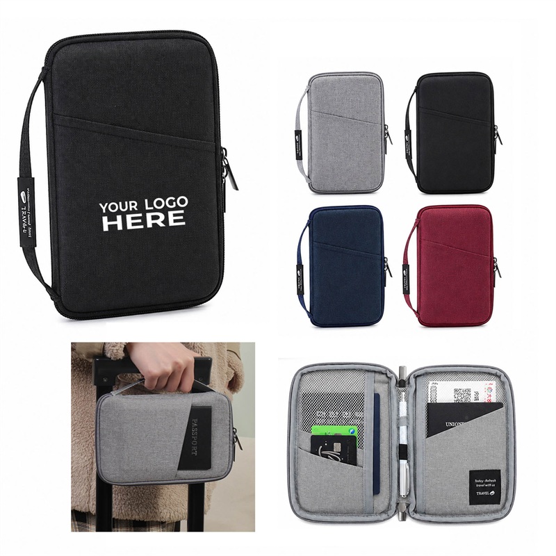 SMPSH359_L SMPSH359 Zippered Travel Passport Wallet