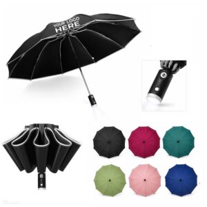 SMPSH368 Inverted LED Umbrella with Reflective Trim