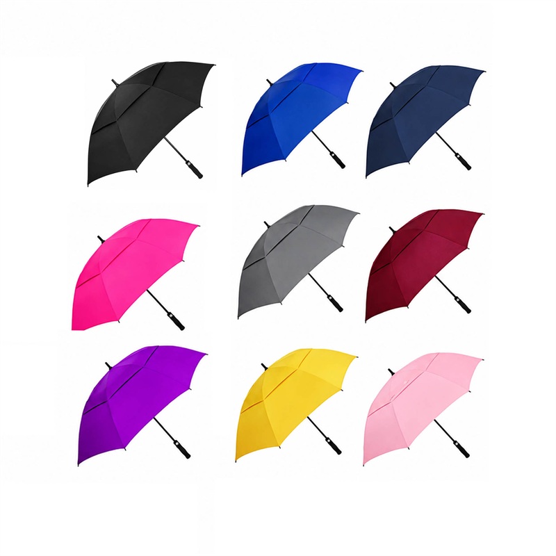 SMPSH371 60" Vented Double Canopy Golf Umbrella