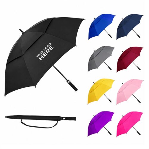 SMPSH371_L SMPSH371 60" Vented Double Canopy Golf Umbrella