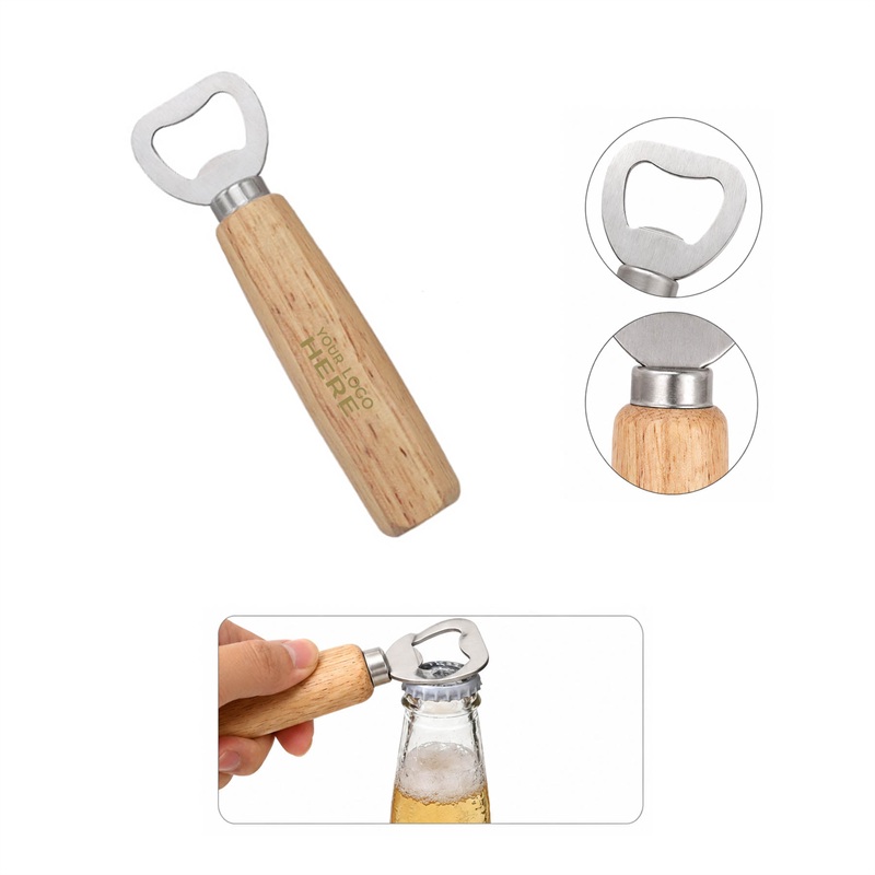 SMPSH385 Wood Handle Bottle Opener