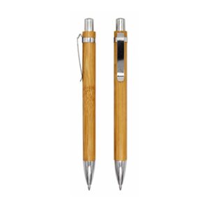 SMPSH386_B SMPSH386 Bamboo Retractable Ballpoint Pen