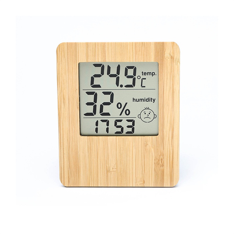 SMPSH392 Bamboo Digital Thermometer Hygrometer