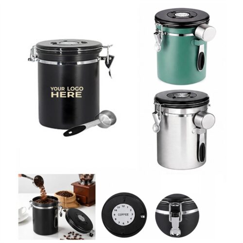 SMPSH393 50 oz Stainless Steel Coffee Storage Canister